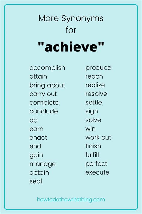 synonyms for achieving.